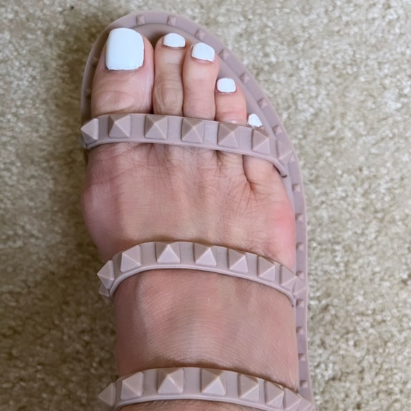 Nicole Miller Studded Rubber Sandals - Picture 6 of 9